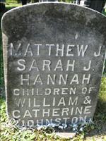 Johnston, Matthew J., Sarah J. and Hannah